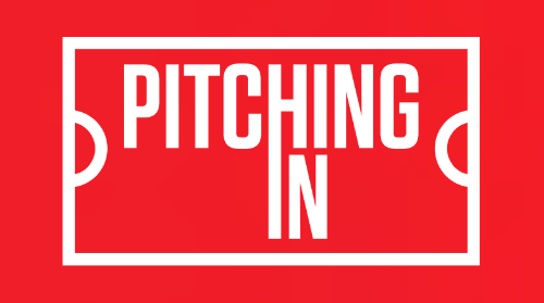 Pitching in. logo