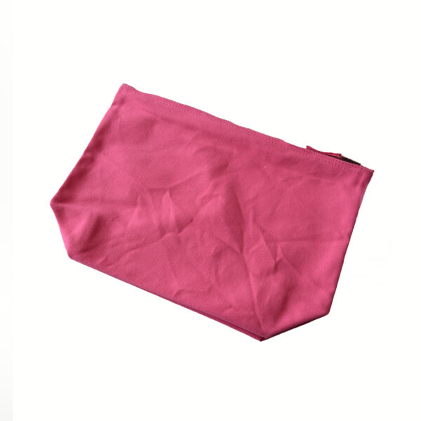 Pink Canvas Accessory Bag - Image 2