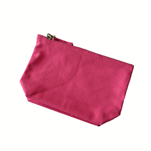 Pink Canvas Accessory Bag
