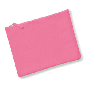 Pink Canvas Accessory Pouch