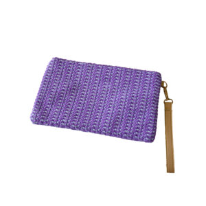 Woven Bag Purple & White