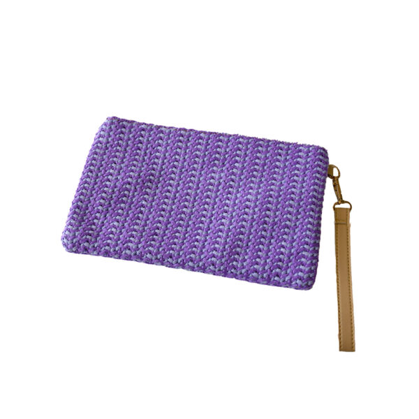 Woven Bag Purple & White