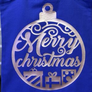 Blue Christmas Shopping Bag