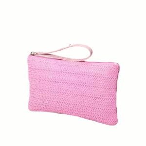 Pink Woven Bag