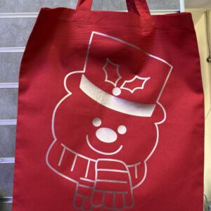 Red Christmas Shopping Bag