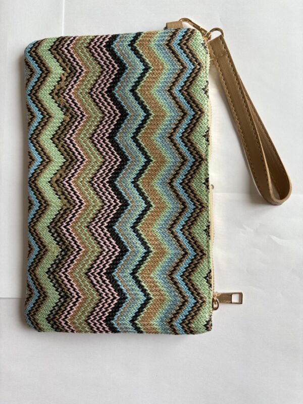 Pastel Colour Wavy Woven Bag