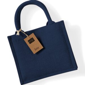 Jute Mini Navy Gift Bag
