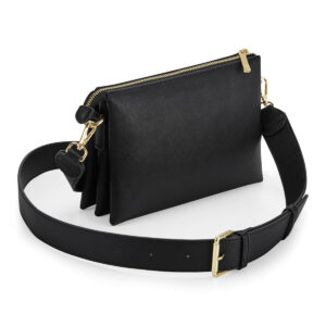 Boutique Black Soft Cross Body Bag