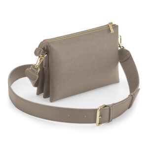 Boutique Taupe Soft Cross Body Bag