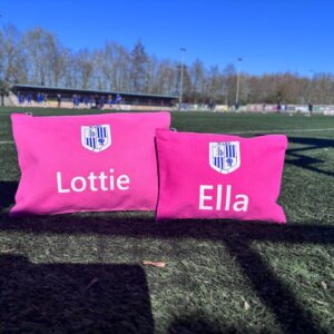 Pink Canvas Accessory Bag