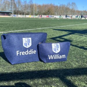 Navy Felt Accessory Bag