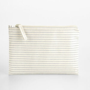 Striped Organic Accessory Pouch